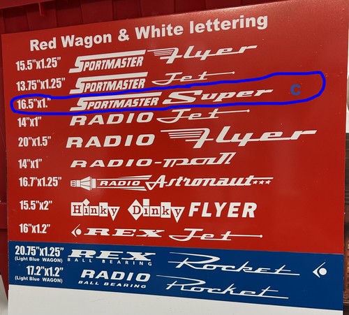 Red wagon decal - decal, "c"